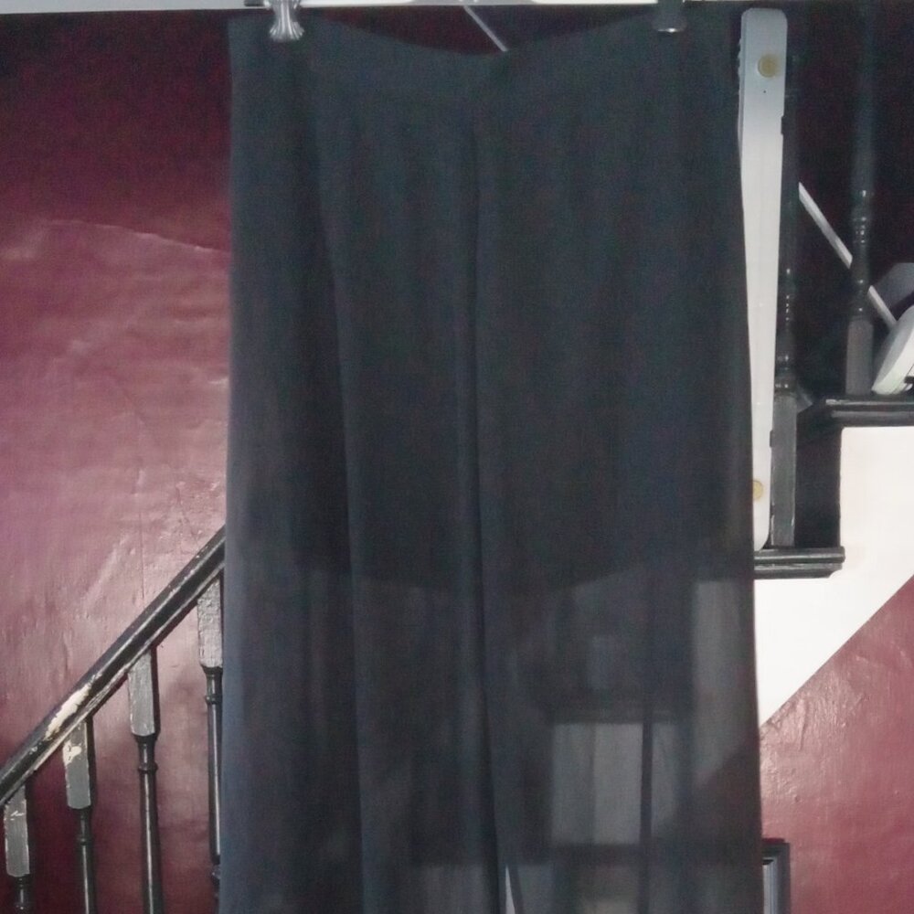 Sheer full length skirt with attached shorts